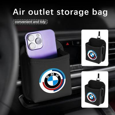 Car Air Outlet Storage Organizer Box Hanging Phone Holder Pocket For E36 E39 E87 E60 E46 E53 E90 F10 F20 F25 F30 X3 X5