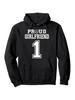 Custom Pride Football Girlfriend No. 1 Personalized Hoodie