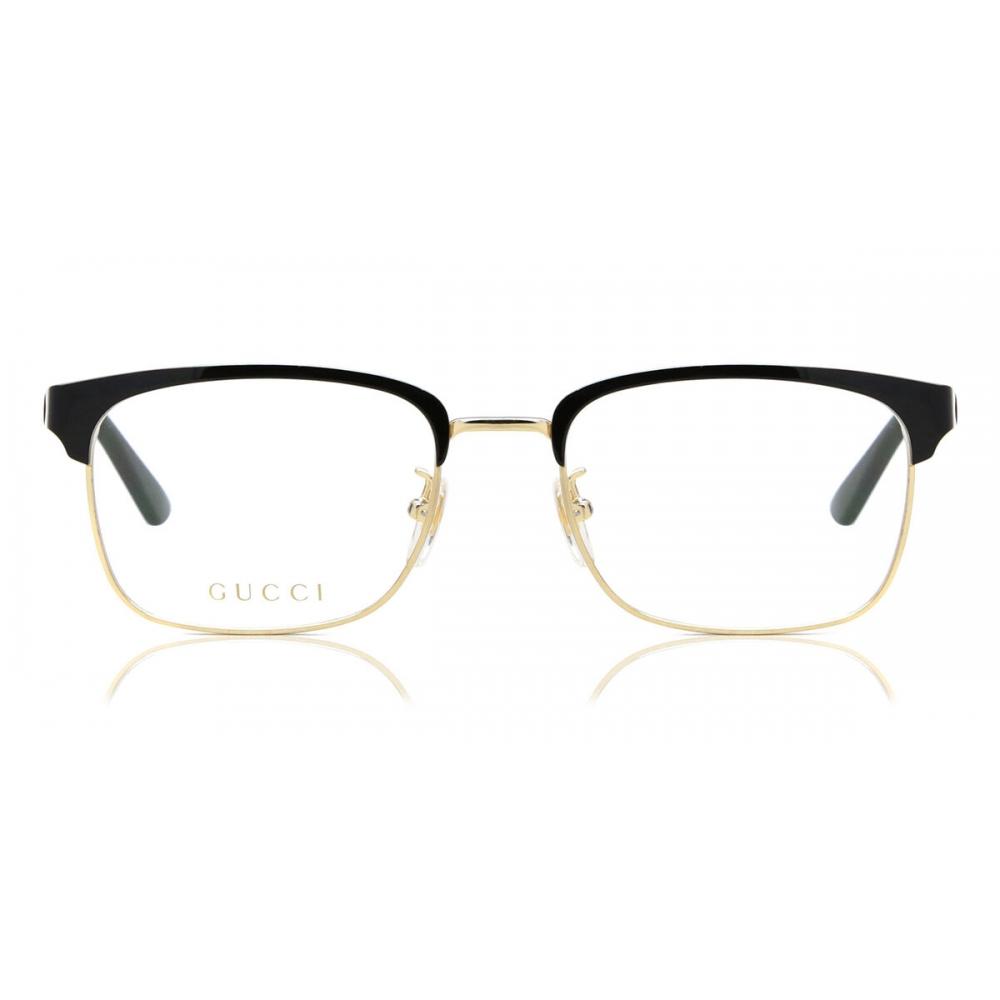 

Gucci Gg0934oa Asian Fit 001 Men Eyeglasses Black Gold/54