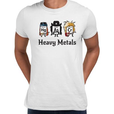 Heavy Metals Nerd T-shirt Science Funny Periodic Table Gift Kids Men Women