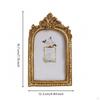 Vintage Arched Photo Frame Ornate Embossed Interior Decorative Piece