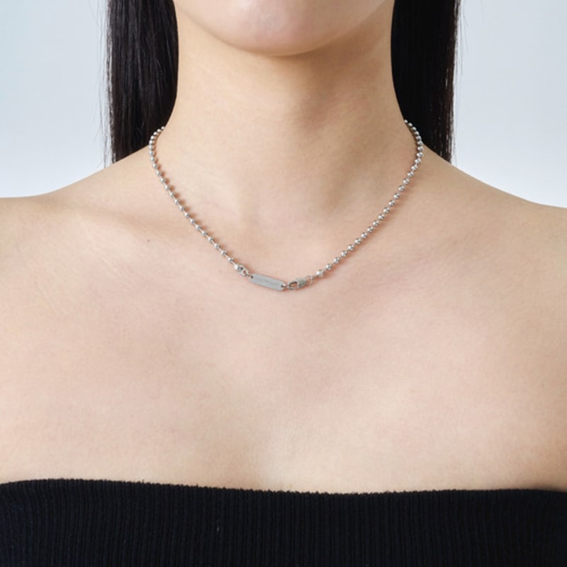 

cozywaveclub BALL CHAIN NECKLACE 01 2(53cm)