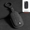 For VW Alcantara Key Shell Full Protection for Touareg Tayron Tiguan L Sagitar Lamando L Magotan CC ID4 Case