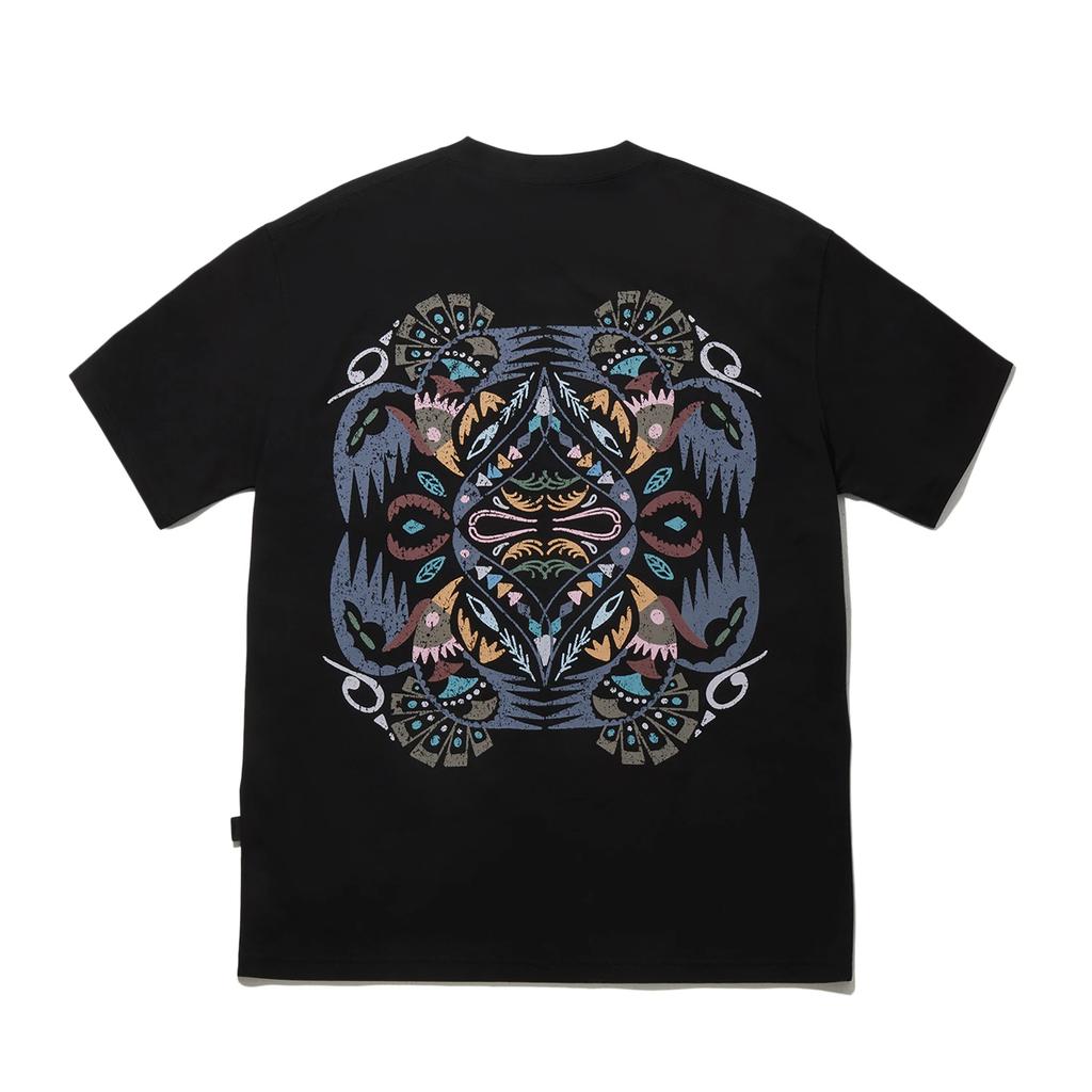 Li Ning All Things Have Spirit Series Printed Loose Fit Short Sleeve T-Shirt Unisex Tops AHSW919-3