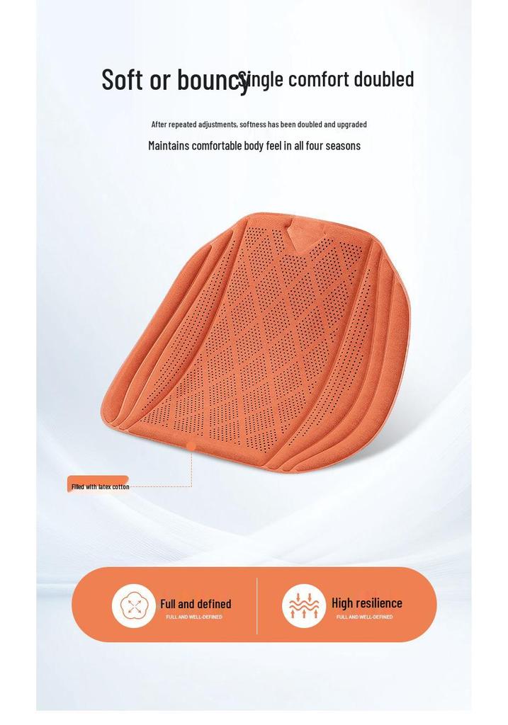 Jia Shi 2026 Ventilation Car Seat Cushion: All-Season, Cool, High-End Latex Design