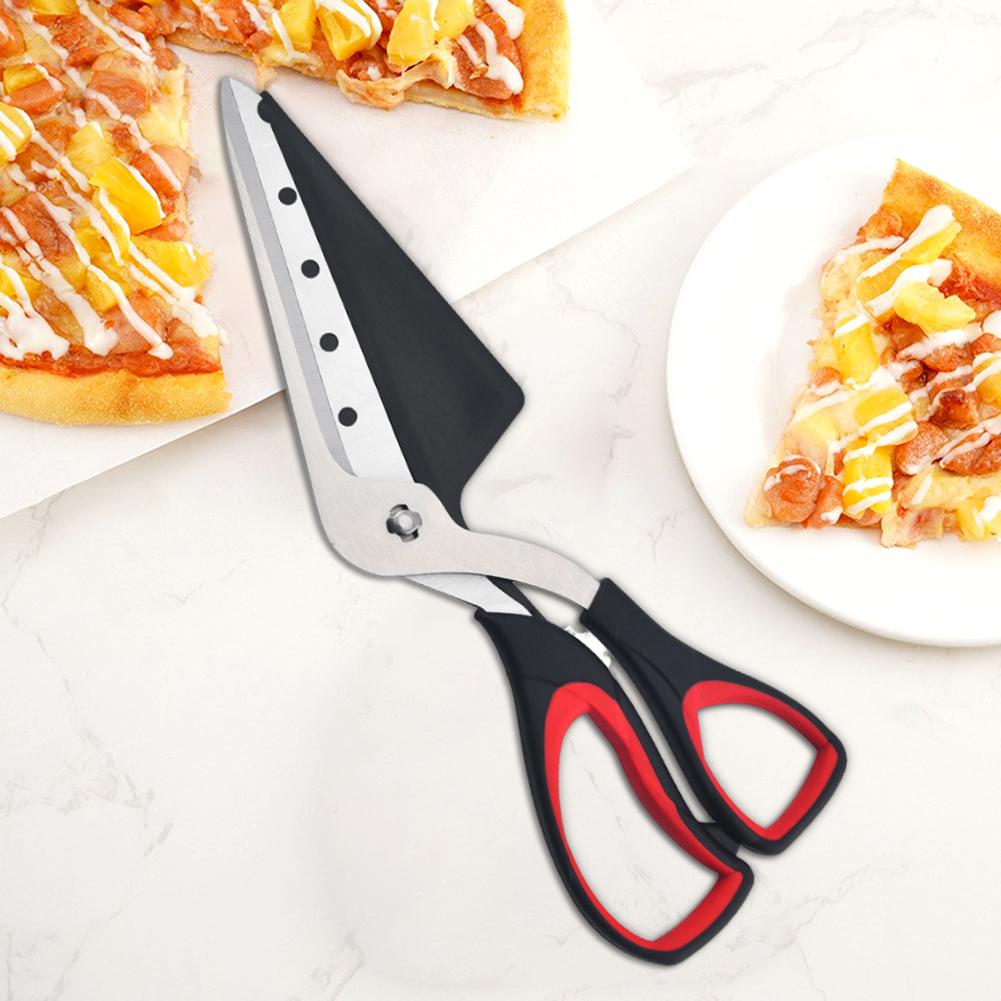 Professional Pizza Scissors Detachable Sharp Stainless Steel Blade Pizza Cutter Scissors Labor-Saving Pizza Spatula Slicer Tool
