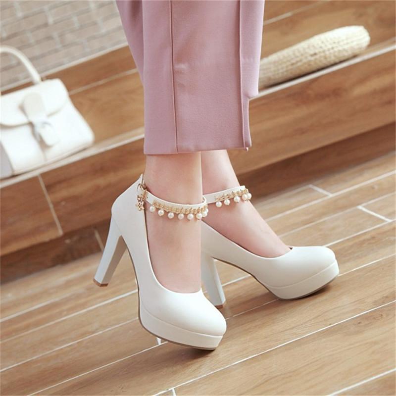 Girls High Heels Women High Heels Shoes Platform Fashion Heel Pumps Party Shoes Women Dress Wedding Shoes Size 32-43