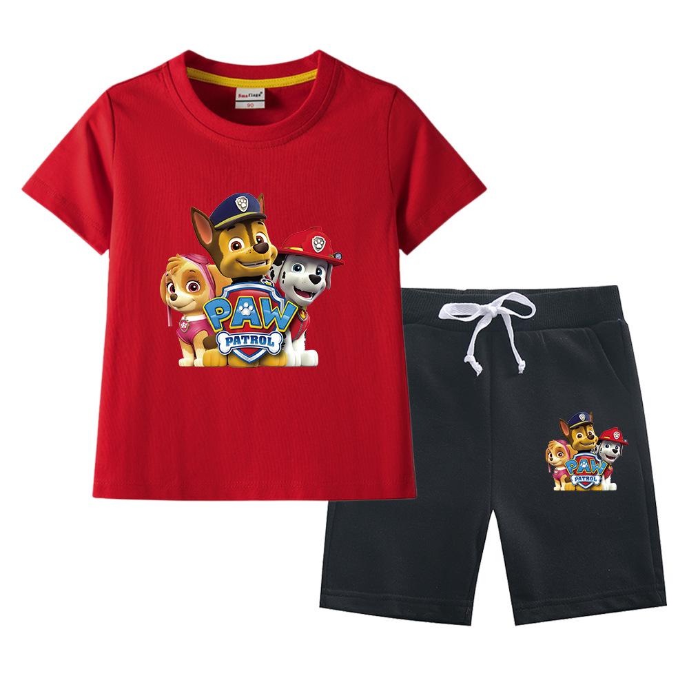 Paw Patrol Summer 2023 Kids' Cotton T-shirt & Shorts 2-Piece Set