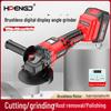 Brushless Lithium-Ion Angle Grinder with HD Display, High Power, and Long-Lasting Large Battery Capacity
