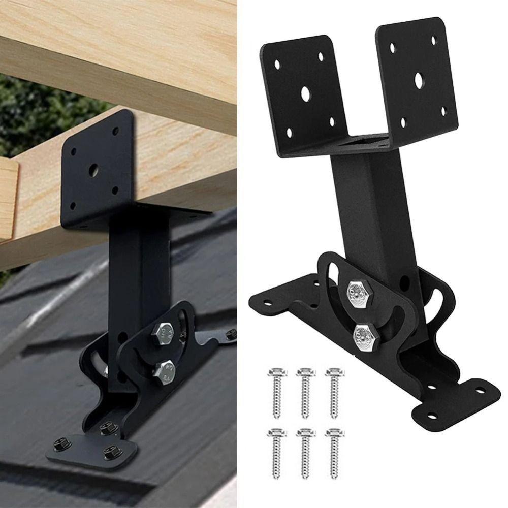 Adjustable Terrace Riser Beam Frame Kit Saddle Shaped Canopy Support Frame Roof Installation