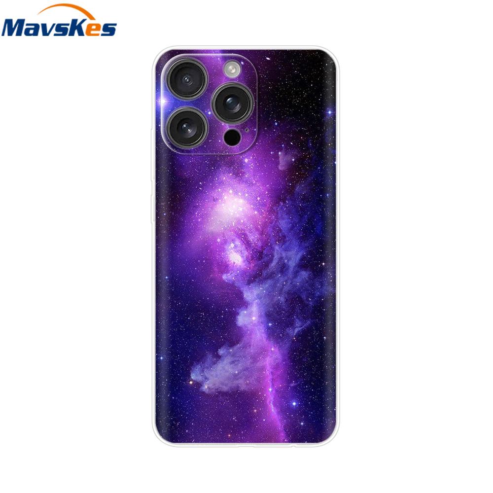For iPhone 16 Pro Max Case Shockproof Silicone Bumper For Apple iPhone 16 Pro Max Plus Cover Soft TPU Phone Protector Shell Para