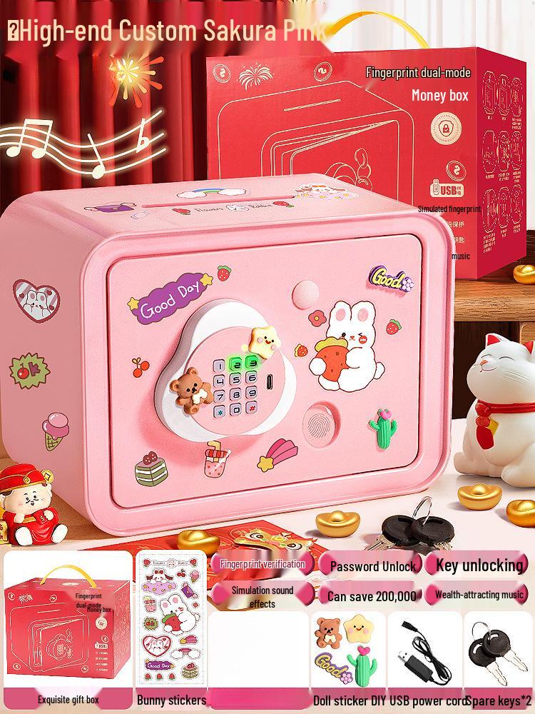 2024 Large Capacity Password Piggy Bank for Girls