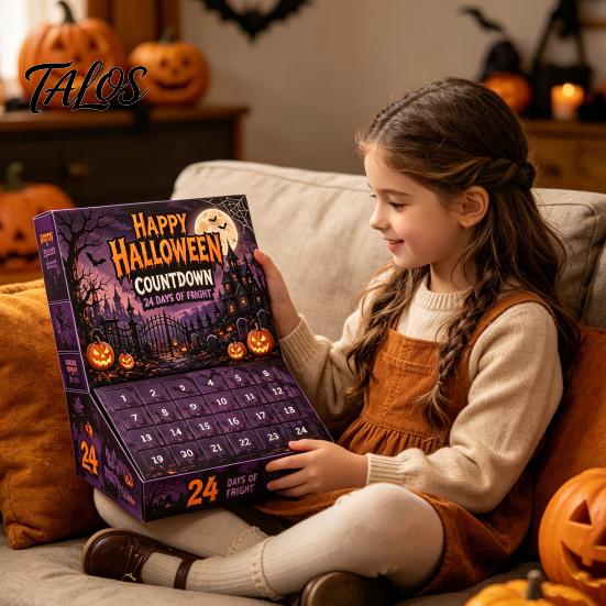 Halloween Gift for Kids Advent Calendar 2026, 24 Day Countdown Box with Figures, Family Holiday Toy Novelty Toys Kids, Spooky Party Favor, Collectible