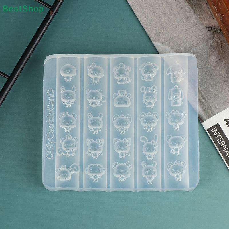 Cartoon Animal Rabbit Cat Dog Relief Nail Art Silicone Mold 3D Carving Templates DIY Nail Art Decor