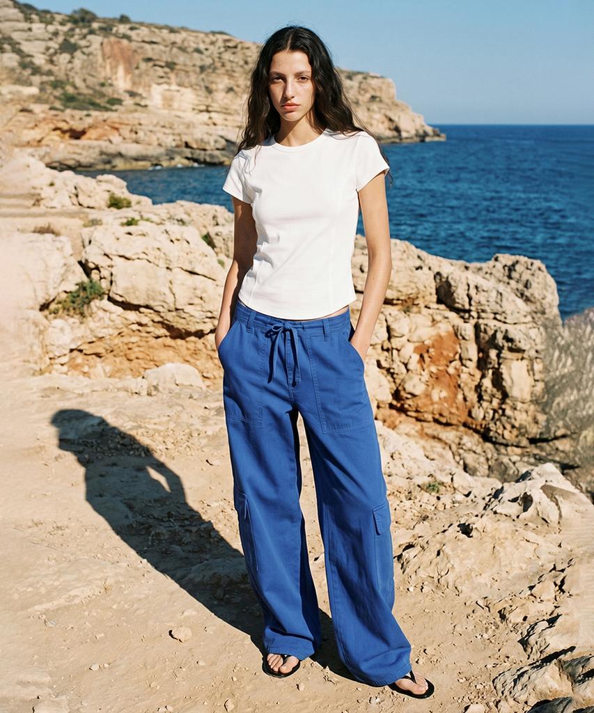 Lugkaeseuteu Dian Cut Line Point T-Shirt / Diane Cut Line Point T-Shirt_3Colors
