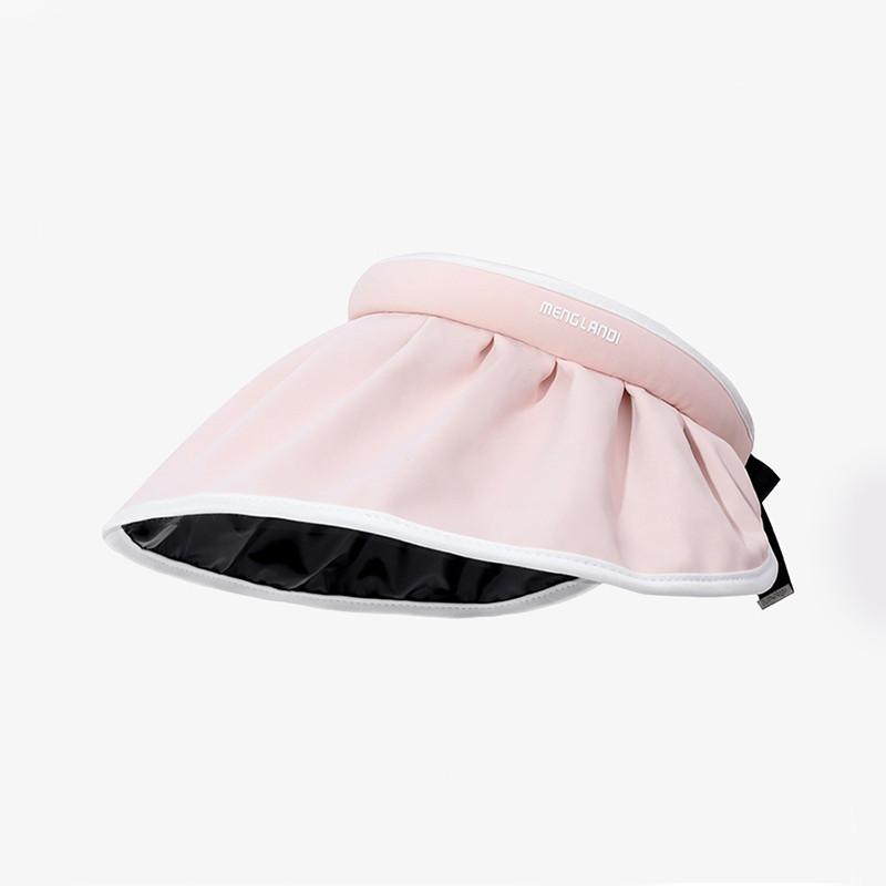 Chic Uv Protection Wide Brim Sun Hat For Women Outdoor Beach Shell Cap розовый