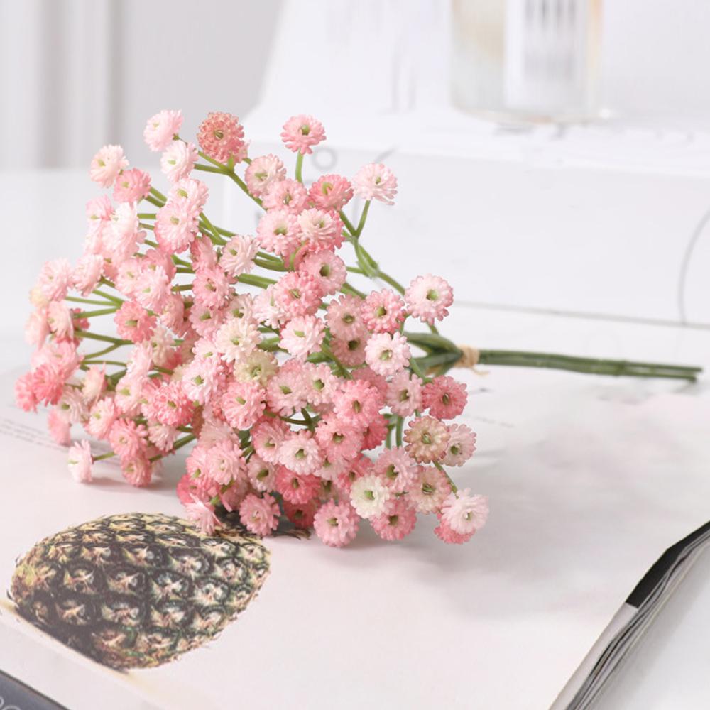 Fake Blue Silk Flowers Bouquet for Home Decor for Office Decoration