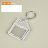 5/50Pcs Transparent Photo Frame Keychain Tassels Snap-In Custom Insert Photo Acrylic Blank Keyring Clear Blank Picture Pendant