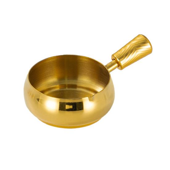 Sauskom 304 Roestvrij Staal Espresso Maatbeker met Ergonomisch Houten Handvat V-vormige Tuit Koffie Melkthee Saus Houder