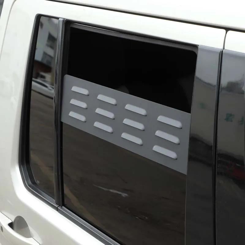 For land rover Discovery 3 4 LR4 2004-16 Aluminum Black Car Rear Door Air Vents ventilation shutters cover Trim Car Accessories