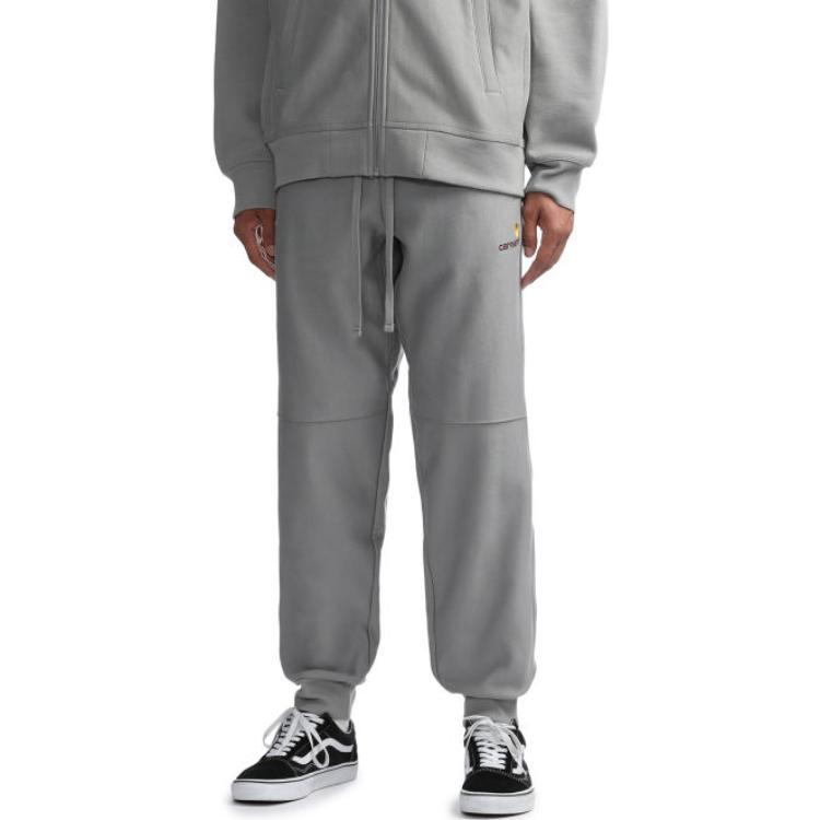 Carhartt WIP Solid Color Loose Straight Leg Casual Pants Men Bottoms CHXPTF23I042L-GYL