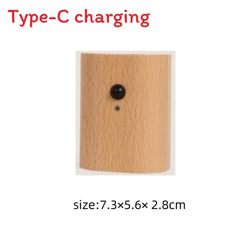 Modern Minimalist Wooden Wall Lamp With Touch Button Control For Bedroom And Living Room Decor