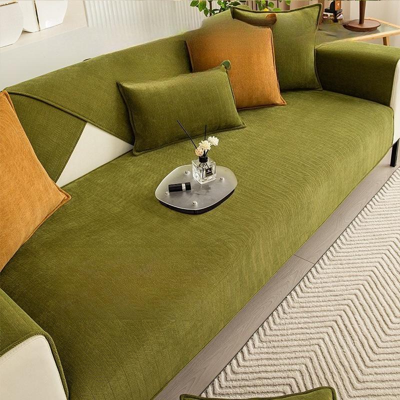 Chenier Sofa Cushion, Universal In All Seasons, Non-Slip Fabric, Light Luxury Style, Modern Simple Sofa Cover, Towel, Seat Cushion, Spot.