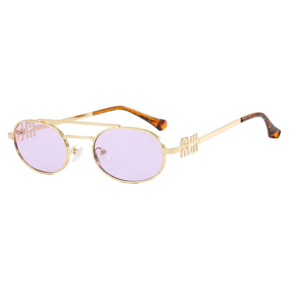 

Fashion Punk Double Beam Sunglasses Women Men Retro Brand Designer Small Frame Sun Glasses Female Trendy Sunshade Eyewear UV400 Other