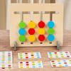 Double-Sided Four-Color Chess Logic Puzzle Toy for Ages 2-3 - Montessori Early Education Game