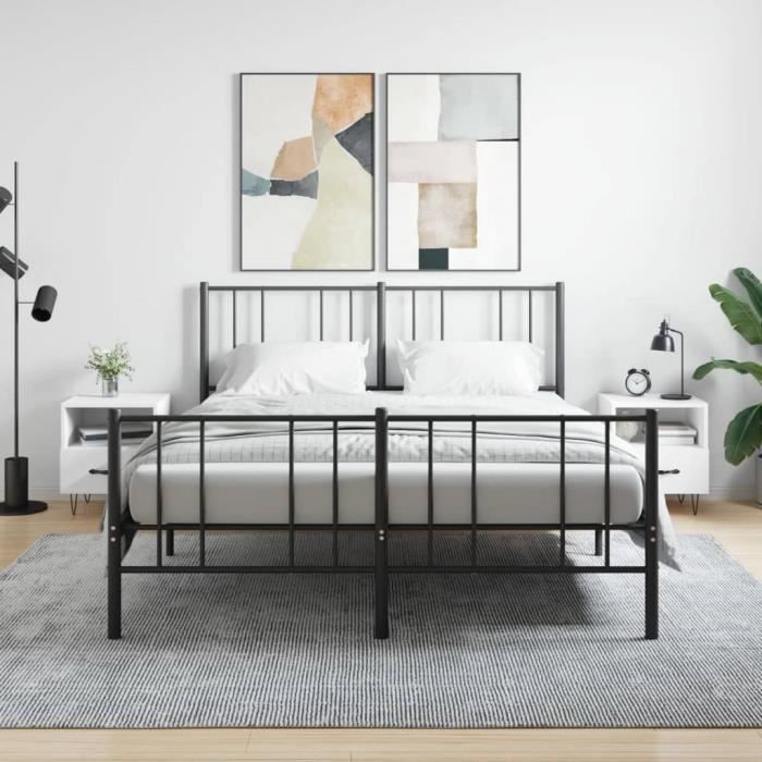 VidaXL Bedside Tables 2 Pcs White 40x35x47.5 Cm Engineered Wood 827421