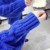 Polotröja Dam Vit Casual Lös Pullover Stickade Toppar Höst Vinter Ny Mode Damstickat Tröja Ytterkläder