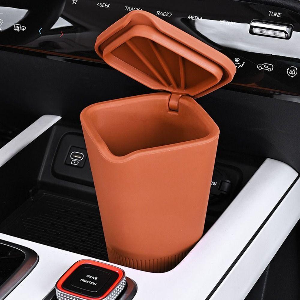 Sealed Design Car Trash Bin Odor-Proof Garbage Cup Universal Car Trash Can In-Car Waste