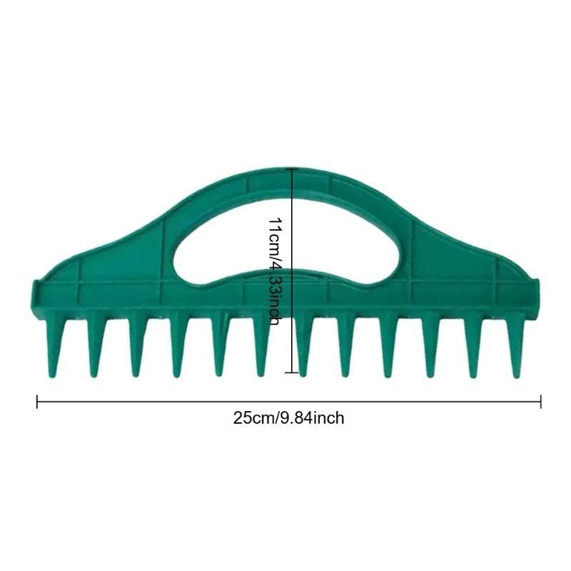 Hand Press Garden Seeder Tool 12 Cavity Fast Planting Dibber for Vegetables Flowers Efficient Soil Loosening Planter Aid Seeder