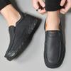 Leather Casual Shoes For Men Flat Platform Walking Shoes Outdoor Footwear Loafers Breathable Sneakers Handmade Shoes