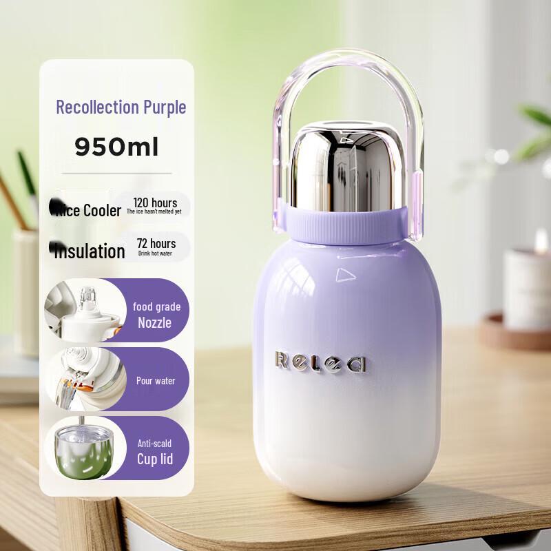 RELEA 316L Stainless Steel Insulated Straw Bottle