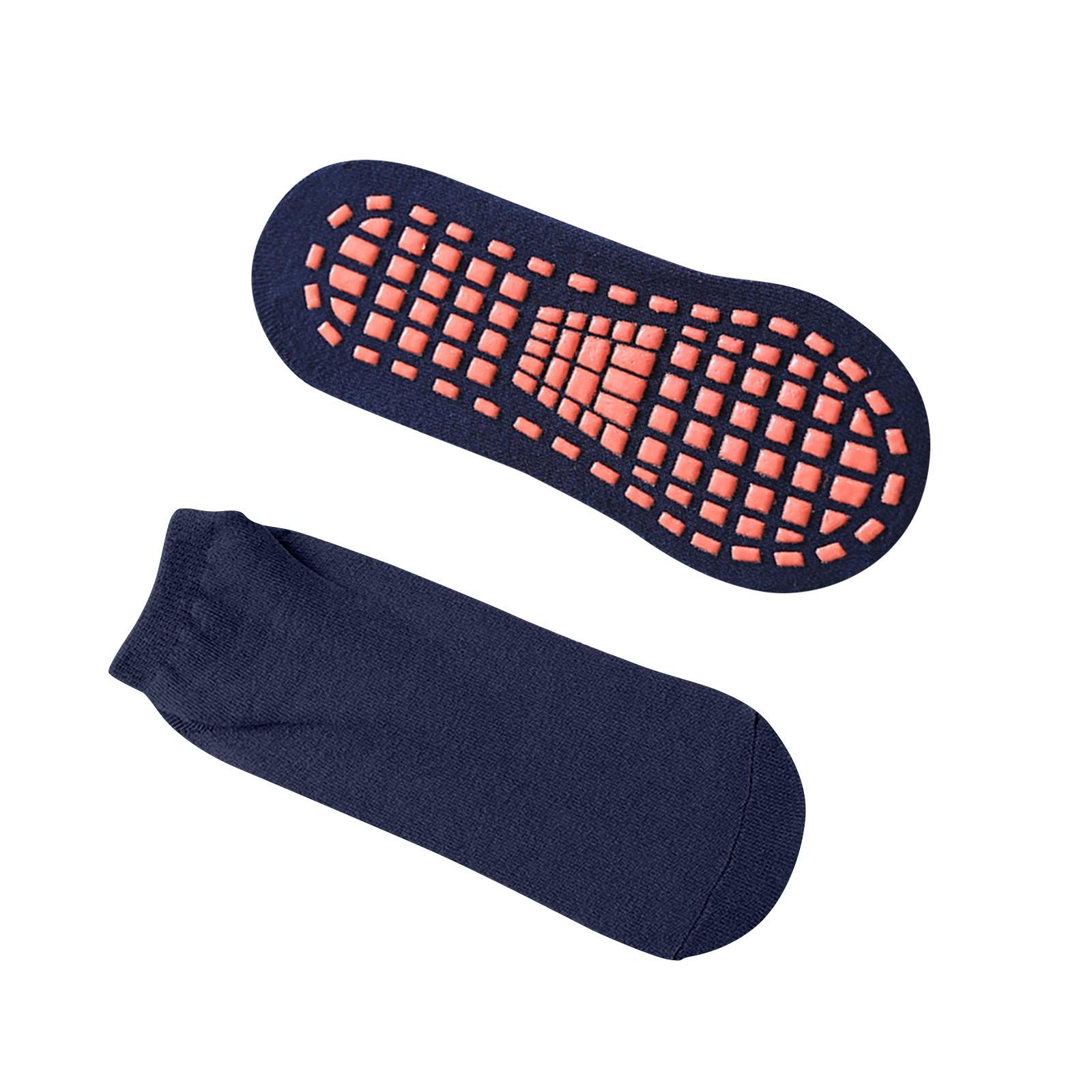 

Детские нескользящие напольные носки, носки для йоги, батута, носки для раннего образования для ног One Size тёмно-синий