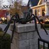 Realistische Spinnen-Requisite Halloween-Dekoration, Groß, Flauschig mit Roten Plüschtieraugen für Außenbereich, Innenbereich, Garten, Hausparty, Spukhaus-Dekor
