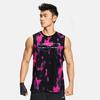 Li-Ning Reflective Quick-Dry Cool Antibacterial Tie-Dye Fitness Vest Men Tops Black Pink AVSS017-2