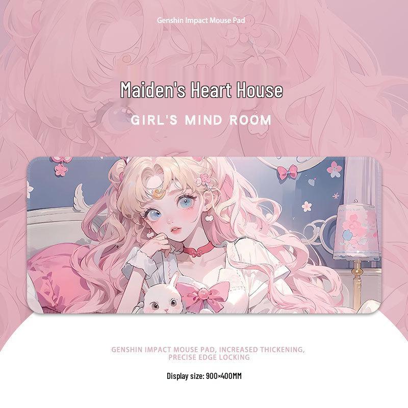 Sailor Moon XL Mouse Pad: Cute, High-Value Office Keyboard Mat Featuring Anime Girls