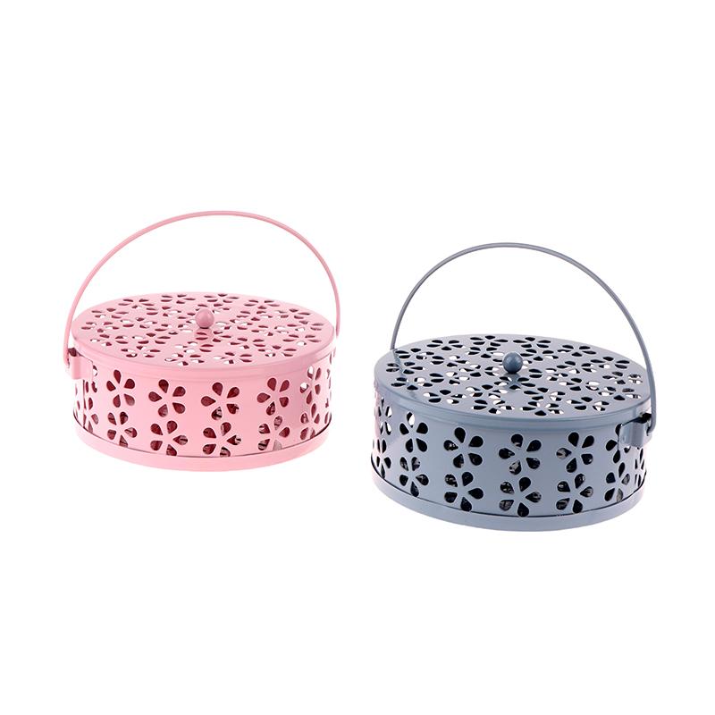 Portable Mosquito-Repellent Fireproof Mosquito-Repellent Household With Cover Wrought Iron Sandalwood Mosquito Incense Burner