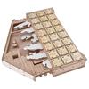 LED Light Calendar Wooden Desk Calendar Christmas Advent Calendar Ornament for Holiday Decoration