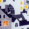 Edoten [Todaya Shoten] Nashien-zome Tenugui (Hand Towel) Christmas Eve 1045, Approx. 37 X 98 Cm