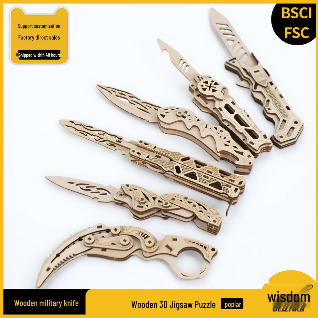 3D Laser-Cut Wooden Butterfly Puzzle Kit for Kids