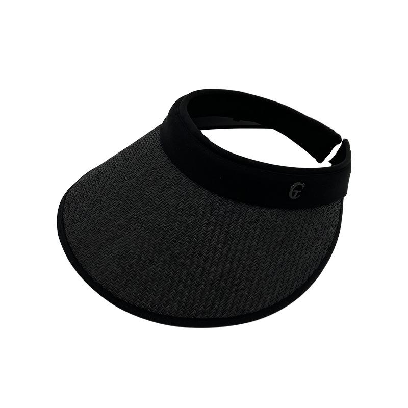 

Летняя новая шляпа от солнца с открытым верхом, детская шляпа с широкими полями, защищающая от ультрафиолета, шляпа с открытым верхом, мужская велосипедная виниловая соломенная шляпа с открытым верхом Adjustable