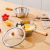 Single Handle Cooking Sauce Bowl Stainless Steel Food Supplement Pot New Milk Pot