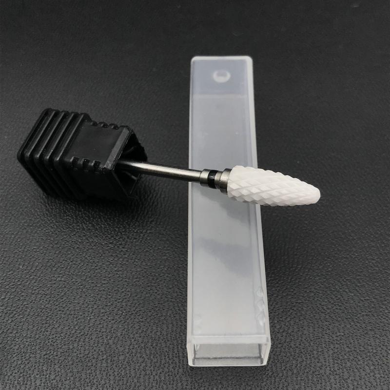 1pc Ceramic Nail Drill Bit & Zirconia Ceramic Nail Art Tools Electric Manicure Cutter Nail Dental Burs
