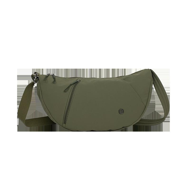 Canvas Dumpling Bag For Women With Zipper Closure And Phone Pocket For Daily Casual Use