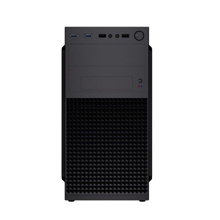 Boîtier PC Fornax K300, Micro-ATX, 2x USB 3.0 + 2x USB 2.0 noir