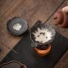 Vintage Ceramic Filter Set All-Ceramic Integrated Tea Strainer Tea Seperator Strainer Tea Kung Fu Tea Ceremony Tea Filter