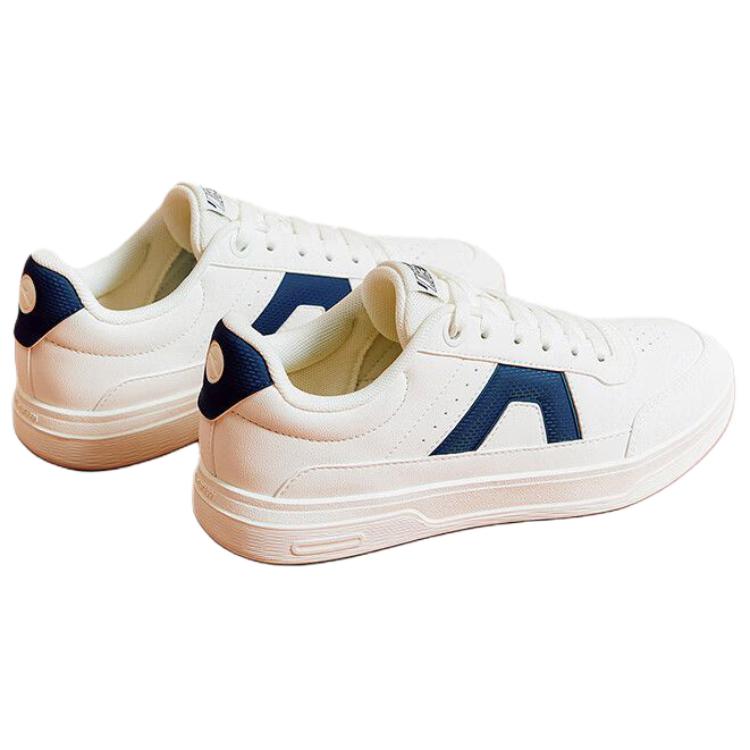 Anta Slip Resistant Cushioning Slip Resistant Cushioning Low top Skateboard Shoes Women's White Blue 922538026-4